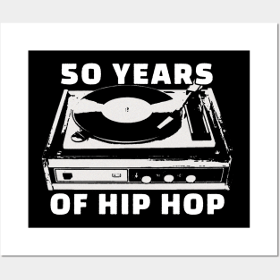 50 Years of Hip Hop vintage Turntable Posters and Art